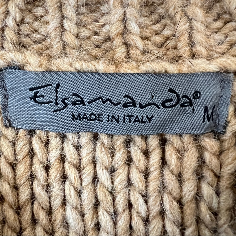Anthropologie Elsamanda Wool Alpaca Chunky Knit Pullover Sweater in Oatmeal - Picture 10 of 12